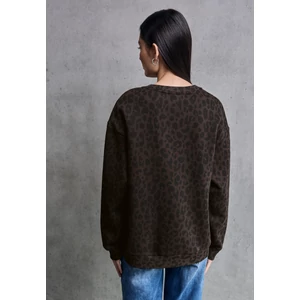 Kép 3/6 - OTLT Pulóver - QR Studio Loose Fit Print Crew 2509 WS02