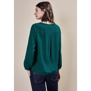 Kép 3/7 - Blúz - Solid Smock Neckline Blouse 2411