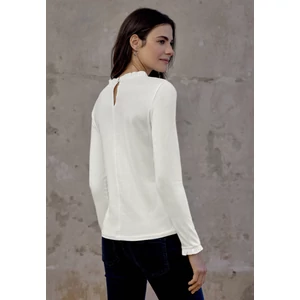 Kép 3/6 - Póló - LTD QR_Studio_frill neck basic 2601