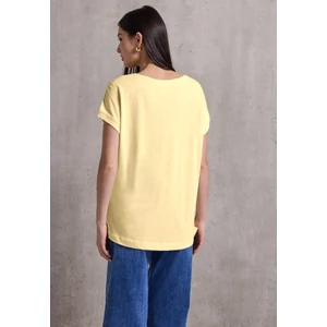Kép 3/6 - Póló - QR_Studio_v-neck jersey slub s 2504