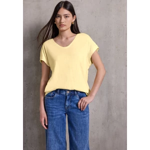 Kép 4/6 - Póló - QR_Studio_v-neck jersey slub s 2504