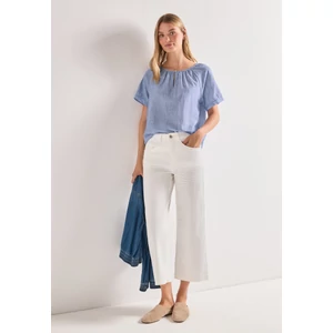 Kép 3/7 - Blúz - Chambray roundneck blouse w sl - 2606