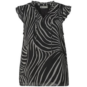 Kép 4/6 - Blúz - Chiffontop w frill detail AOP - 2606