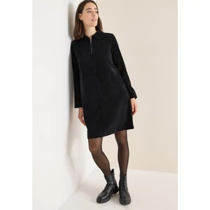 Kép 4/6 - OTLT Ruha - Solid Zipper Corduroy Dress 2511 WS02