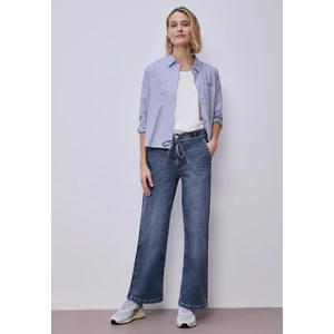 Kép 4/6 - Nadrág - Style Emee Wide Leg,hw,mid blu 2603