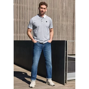 Kép 3/6 - Póló - Slub Polo with allover Print - 2605