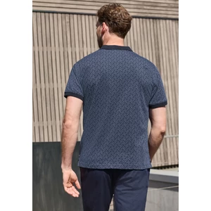 Kép 2/6 - Póló - Slub Polo with allover Print - 2605