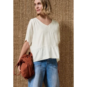 Kép 1/5 - Blúz - V-neck blouse w peplum detail - 2607