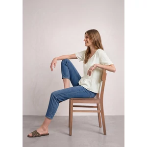 Kép 3/5 - Blúz - V-neck blouse w peplum detail - 2607