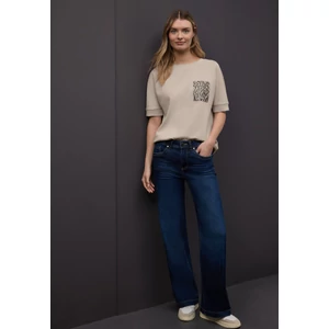 Kép 1/6 - Ing - silk look shirt w.printed pock 2601