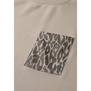 Kép 6/6 - Ing - silk look shirt w.printed pock 2601