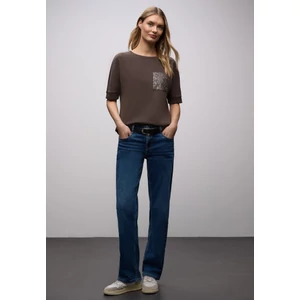 Kép 4/6 - Ing - silk look shirt w.printed pock 2601