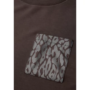 Kép 6/6 - Ing - silk look shirt w.printed pock 2601