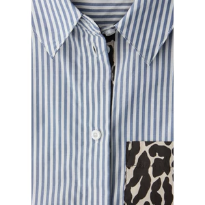 Kép 6/6 - Blúz - Striped shirtcollar blouse w p 2601