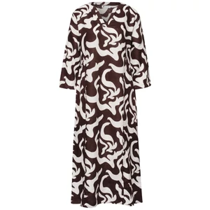 Kép 3/5 - Ruha - SOL_Midi Volant Dress_AOP - 2604