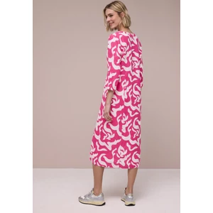 Kép 2/6 - Ruha - SOL_Midi Volant Dress_AOP - 2604