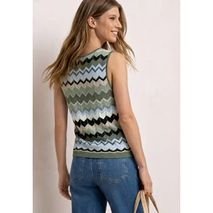 Kép 2/7 - Pulóver - multicolor zig-zag top - 2605