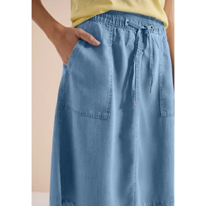 Kép 6/7 - Szoknya - Midi Skirt Tencel Washed - 2605