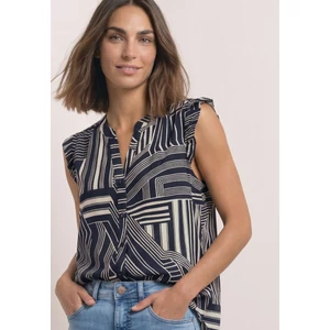 Kép 1/5 - Blúz - Buttoned splitneck blousetop w - 2607