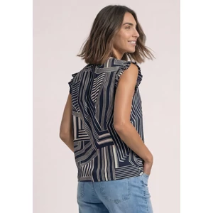 Kép 2/5 - Blúz - Buttoned splitneck blousetop w - 2607