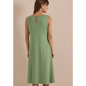 Kép 2/7 - Ruha - Jersey Sleeveless Solid Dress - 2607