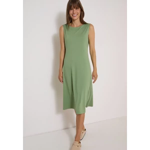Kép 7/7 - Ruha - Jersey Sleeveless Solid Dress - 2607