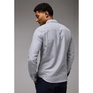 Kép 1/7 - 2tone structure slim fit shirt 2409 2409