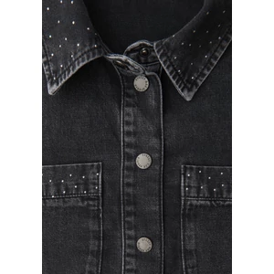 Kép 5/5 - Blúz-Ing - Studio Style,Overshirt,black w 2511 WS02