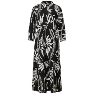 Kép 5/6 - Ruha - Shirt collar volant Dress_prin 2505