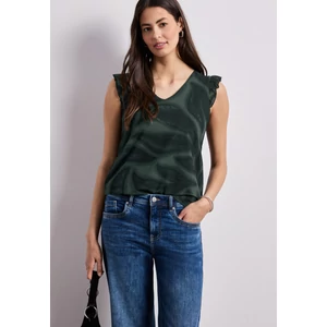 Kép 6/6 - Ing - printed mesh top w.volant - 2605