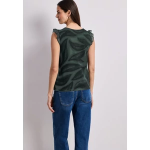 Kép 2/6 - Ing - printed mesh top w.volant - 2605