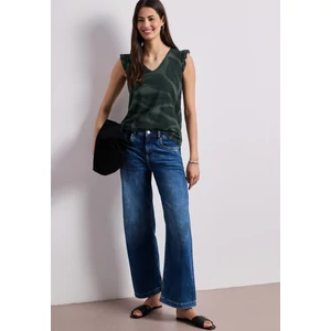 Kép 3/6 - Ing - printed mesh top w.volant - 2605