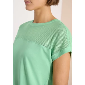 Kép 7/7 - Ing - TOS Solid Mesh Insert T-Shirt - 26FS