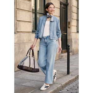 Kép 3/5 - Blézer és dzseki indoor - SE_STUDIO Tencel Blouson Jkt - 2605