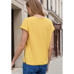 Kép 2/6 - Póló - v-neck jersey slub shirt - 2605