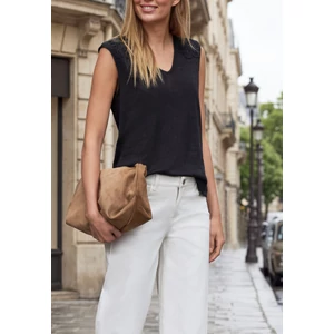 Kép 3/5 - Póló - v-neck top w.lace shoulder - 2605