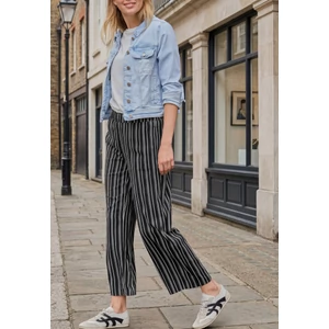 Kép 6/6 - Nadrág - Studio_AOP Culotte MW Viscose - 2605