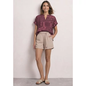 Kép 3/6 - Ing - LTD QR printed mat-mix shirt w - 26HW