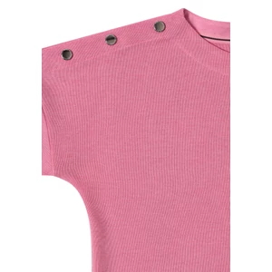 Kép 6/6 - Ing - Cosy Melange Button T-Shirt 2510 WS02