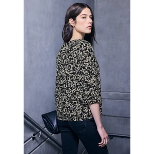 Kép 3/6 - Blúz-Ing - Buttoned V-neck blouse AOP 2510 WS02