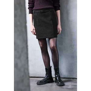 Kép 4/6 - OTLT Szoknya - Fake Wool w. snap buckle_melan 2510 WS02