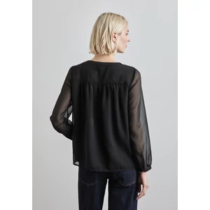 Kép 3/6 - Blúz - Chiffon V neck blouse lurex de 2411