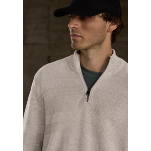 Kép 1/6 - Pulóver - Troyer with structure stripes 2512