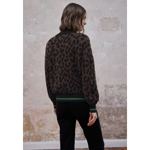Kép 3/6 - OTLT Sweat-kötött - cardigan leo jacquard 2512