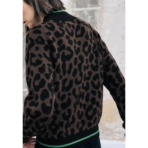 Kép 3/6 - Pulóver - leo cosy jacquard sweater 2512