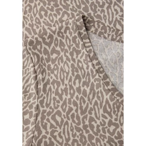 Kép 6/6 - Ing - printed shirt w.rounded v-neck 2601