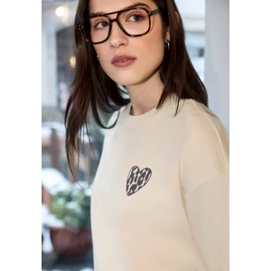 Kép 4/6 - Pulóver - Studio Loose Fit Crewneck w. C 2601