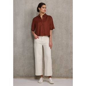 Kép 4/6 - Blúz-Ing - LS_Cropped buttoned shirtcolla 2504