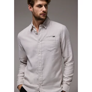 Kép 1/7 - ING - 2tone structure slim fit shirt 2409 2409