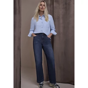Kép 1/6 - Nadrág - Style Wide Leg,hw,dark blue 2512